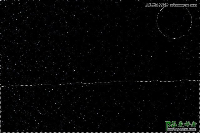 PS鼠绘实例教程：绘制唯美逼真的满天繁星效果 打造浪漫星空大片