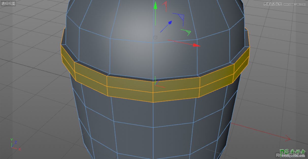 C4D模型制作教程：手工打造可爱呆萌的小黄人模型图片