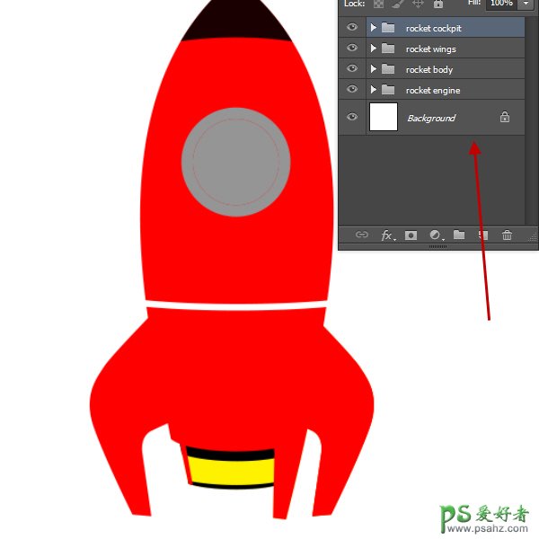 PS中级教程(鼠绘)：手把手教你绘制超炫酷的宇宙飞船失量图素材