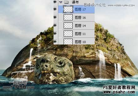 PS图片合成教程：合成一幅乌龟背上的海岛