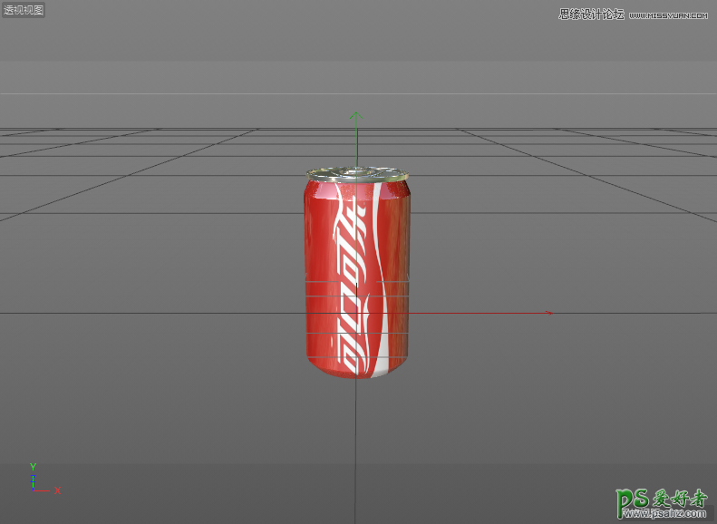 C4d建模教程：学习制作可口可乐模型，逼真的可口可乐易拉罐模型