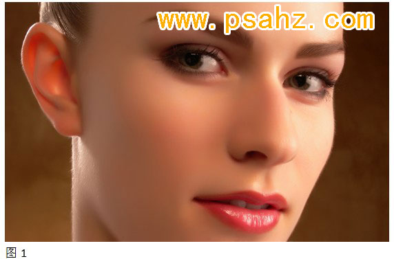 ps皮肤质感素材给美女人像脸部进行美容、合成磨皮，打造质感皮肤
