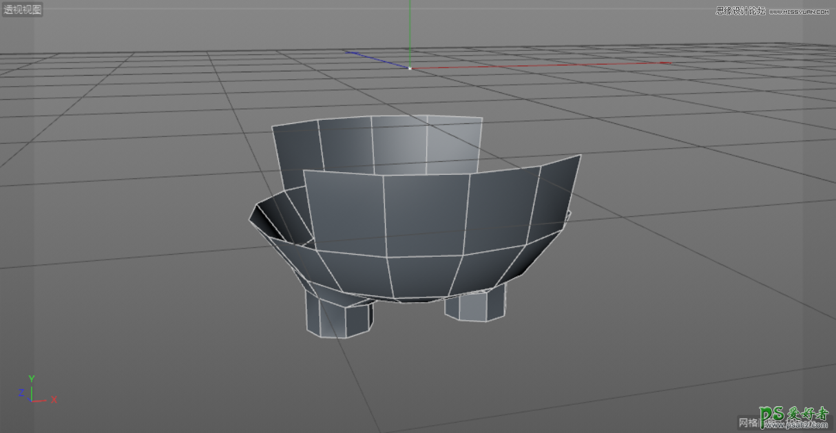 C4D模型制作教程：手工打造可爱呆萌的小黄人模型图片