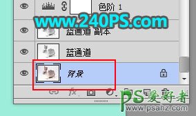 PS通道抠图教程：学习怎么快速抠出白褐色可爱兔子素材图片。