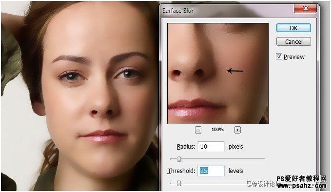 photoshop磨皮教程：介绍美女面部磨皮方法打造完美皮肤