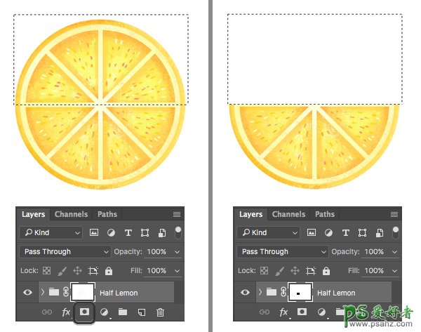 Photoshop手绘炎炎夏日清凉的柠檬水插画图片，创意柠檬水插画设