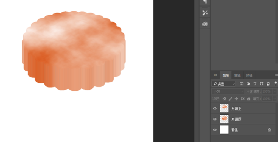 中秋月饼素材图怎么做？用PS手绘逼真的月饼图片，月饼失量图。