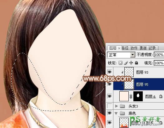 学习怎样用photoshop把美女照片改成古典手绘效果