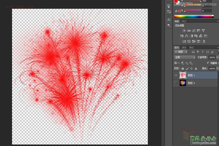 PS快速抠图教程：学习用通道巧妙的抠出绚丽的烟花效果图