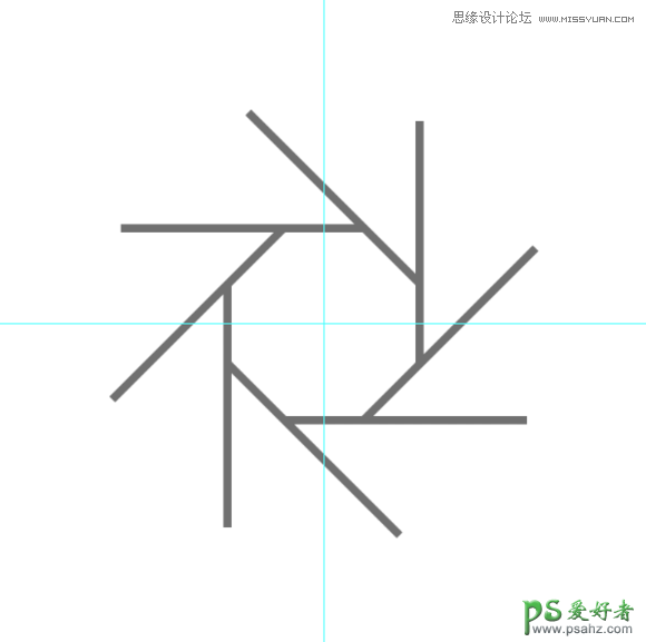 PS相机图标制作实例：设计八度旋转风格的相机镜头失量图标