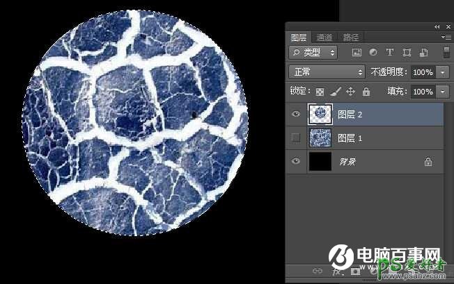 利用PS滤镜特效结合龟裂效果的图片素材制作星球爆炸效果