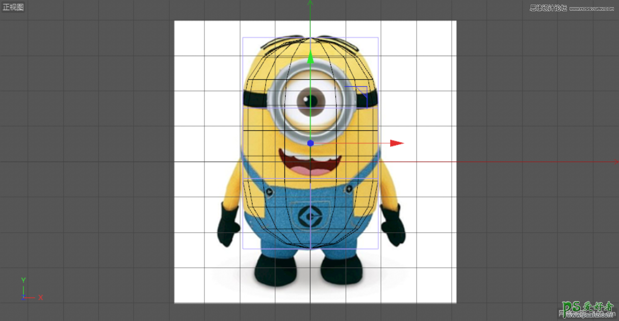 C4D模型制作教程：手工打造可爱呆萌的小黄人模型图片