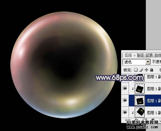 photoshop滤镜特效设计可爱的彩色泡泡球体图片教程