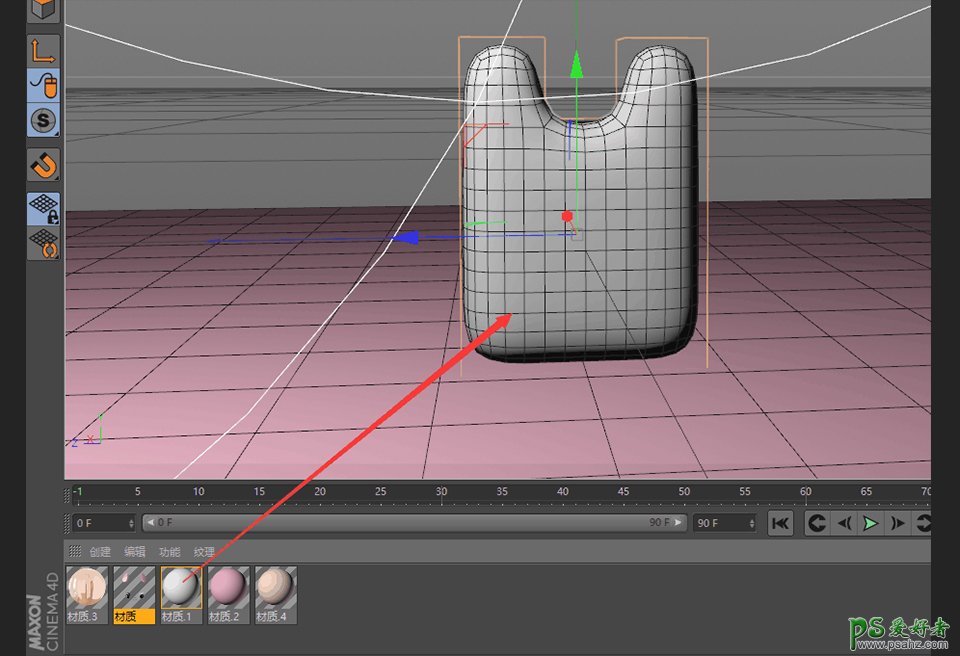 C4D建模实例教程：详细讲解可爱的卡通免子制作过程，萌萌哒小兔