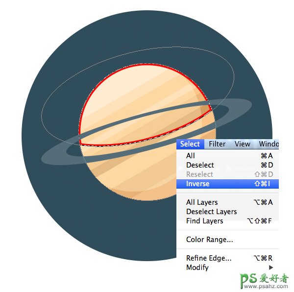 PS进阶教程：一步步教你鼠绘大气的扁平式风格的行星与雷达图标