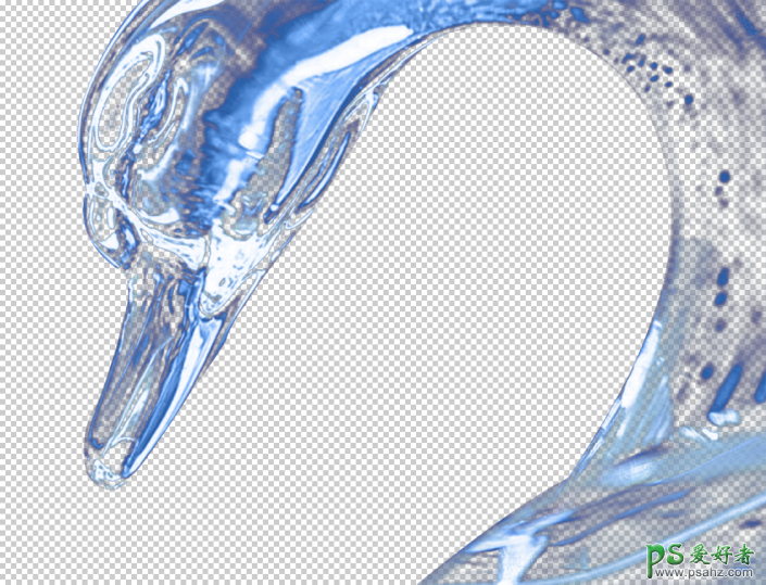PS透明物体抠图教程：简单快速抠出美丽透明的冰雕作品。