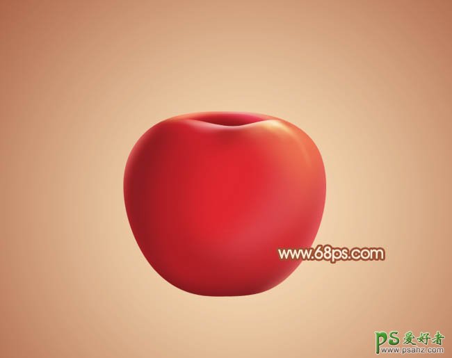 photoshop绘制精致的水晶红苹果，苹果绘制教程