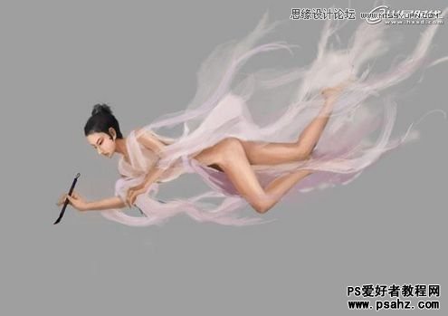 PS鼠绘教程：绘制会施法术的苗族巫女