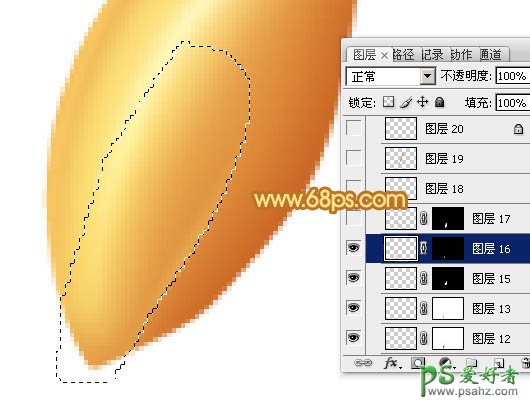 photoshop鼠绘失量卡通效果的金色麦穗-麦穗素材图片