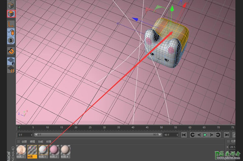 C4D建模实例教程：详细讲解可爱的卡通免子制作过程，萌萌哒小兔