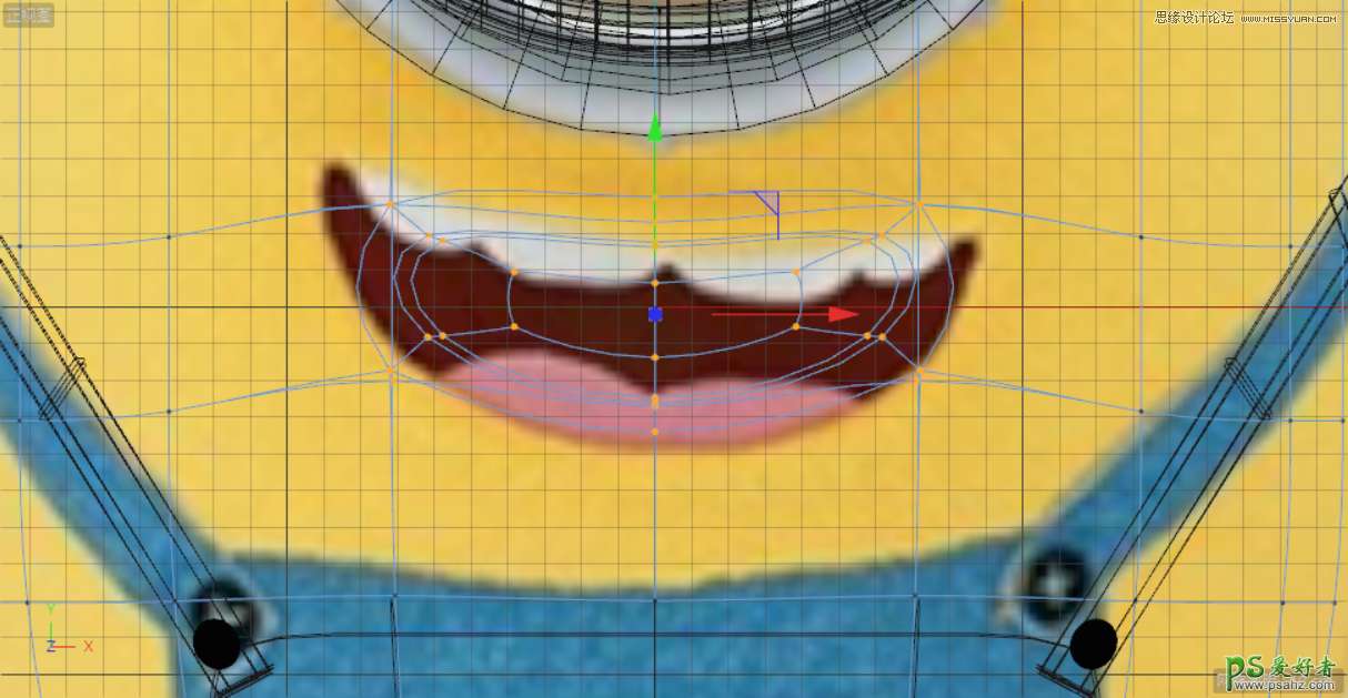 C4D模型制作教程：手工打造可爱呆萌的小黄人模型图片