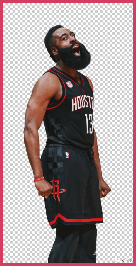 PS抠大胡子人物教程：给NBA球星大胡子詹姆斯·哈登照片快速抠图