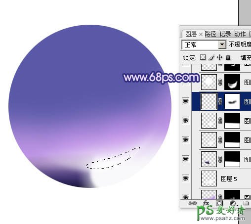 PS制作漂亮的紫色魔法水晶球实例教程