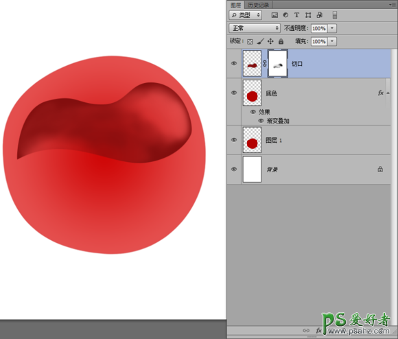 PS鼠绘水晶图片教程：绘制漂亮的晶莹剔透的红樱桃失量图素材