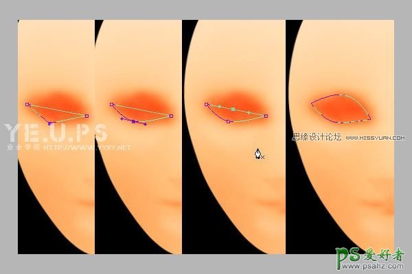 Photoshop鼠绘简单个性的人脸面具，恐怖吓人的人脸面具模型绘制