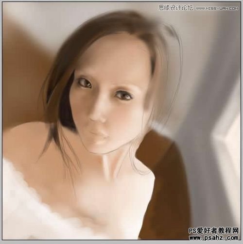 photoshop绘制人物教程实例：临摹美女画像教程