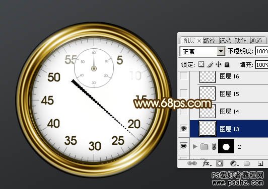 photoshop制作逼真的金属计数秒表实例教程