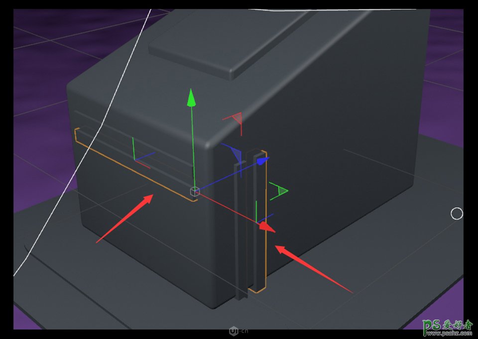 C4D模型制作教程：零基础学习制作3D立体风格的小工厂模型图。