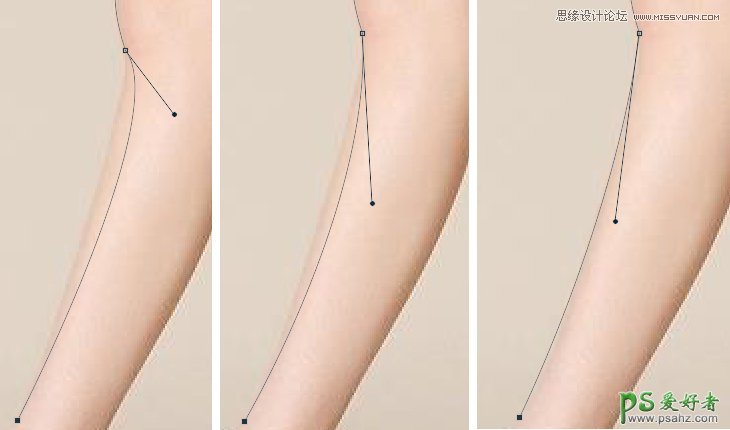 利用photoshop钢笔工具给性感美腿美女人像照片进行快速抠图