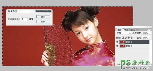 利用photoshop滤镜快速制作黑白小美女水墨画效果图教程