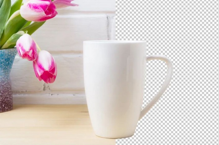 PS抠杯子教程：学习用简单的方法抠出陶瓷杯子。