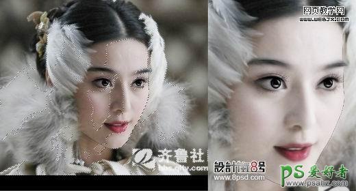 PS美女转手绘实例教程：给美艳的明星少女头像制作成仿手绘效果