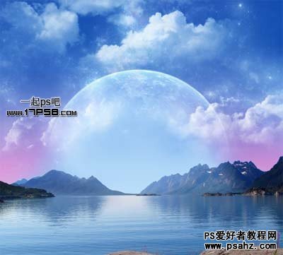 photoshop合成梦幻星云漂亮的桌面壁纸图片