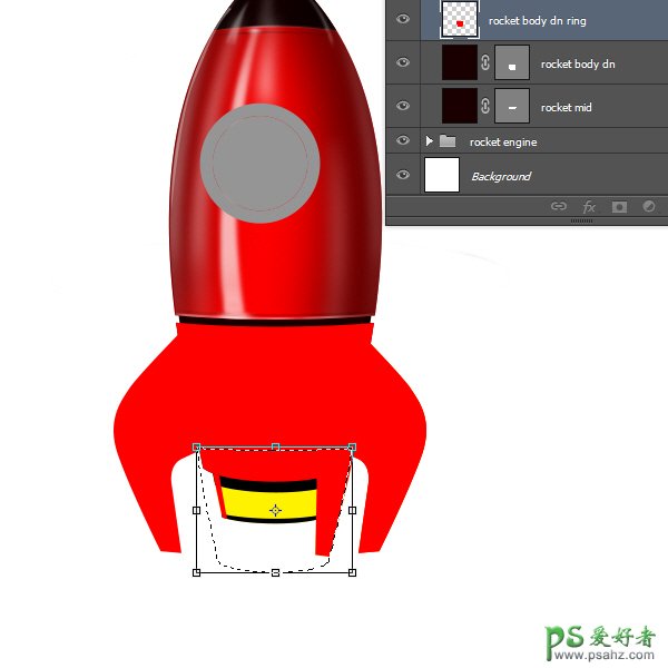 PS中级教程(鼠绘)：手把手教你绘制超炫酷的宇宙飞船失量图素材