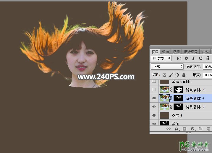 PS美女抠图教程：用通道工具快速抠出头发丝飞舞的漂亮女生外景照