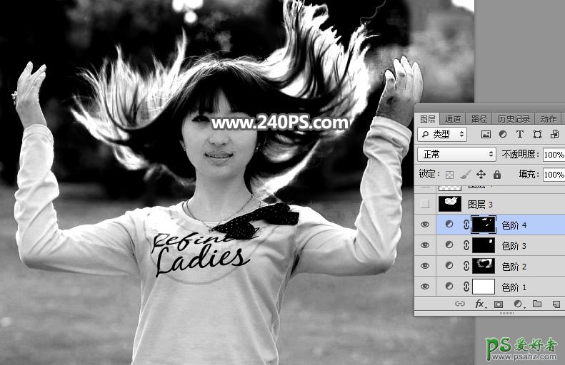 PS美女抠图教程：用通道工具快速抠出头发丝飞舞的漂亮女生外景照