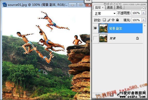 photoshop创意合成另类的跳水运动场景教程