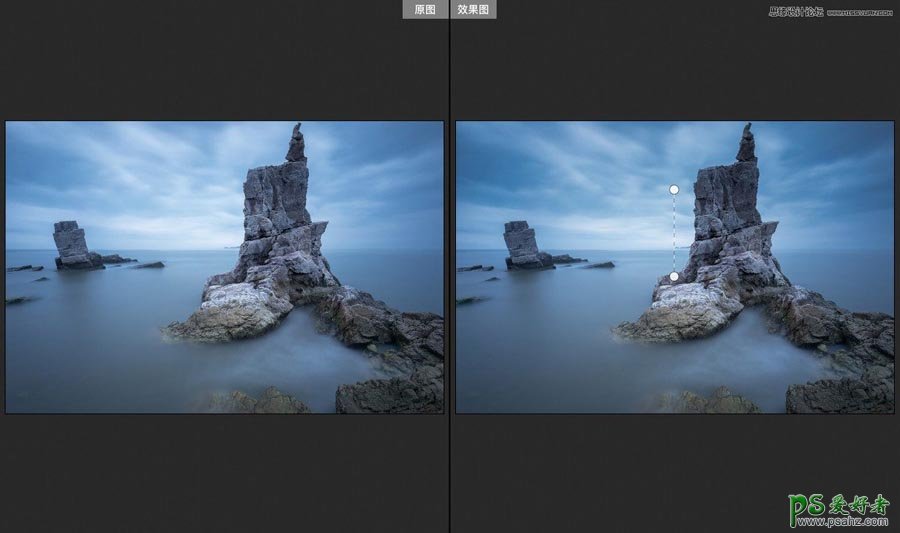 Photoshop结合ACR渐变滤镜工具后期给风光大片制作出景深的效果。