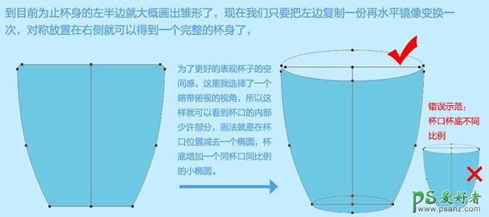 PS手绘图标教程：学习手工绘制一例漂亮清爽的漱口杯图标