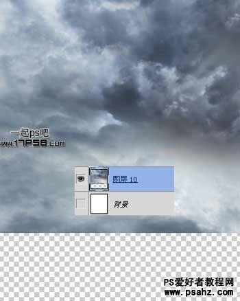 photoshop合成雨夜中绿眼长毛的金钢狼恐怖形象