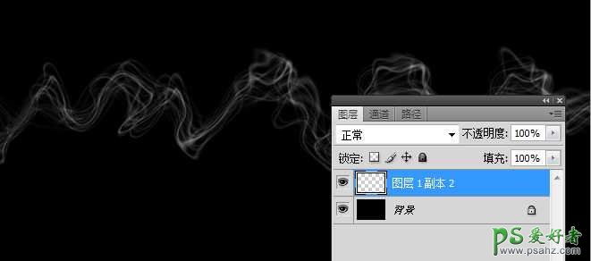 Photoshop滤镜特效制作教程实例：学习设计创意的烟雾曲线图片