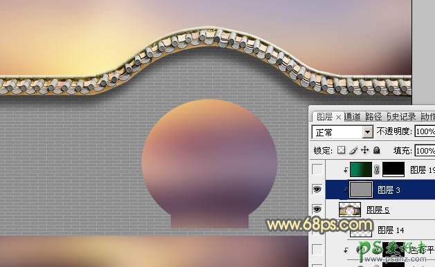 PS景物照片抠图实例教程：快速抠出杂乱的拱门图片并简单美化