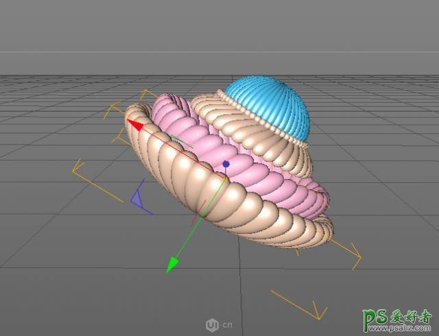 C4D实例教程：制作一个逼真的冰激凌失量图，立体感十足的冰激凌