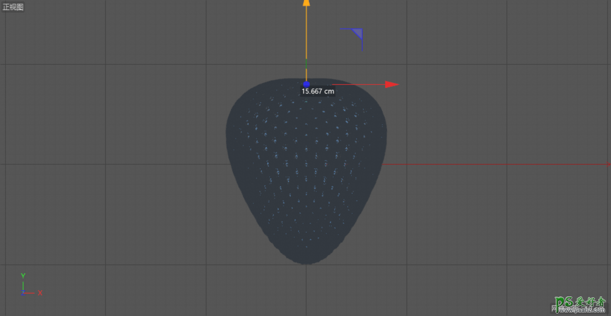 C4D建模教程：制作质感逼真的草莓模型，水果草莓建模渲染实例。