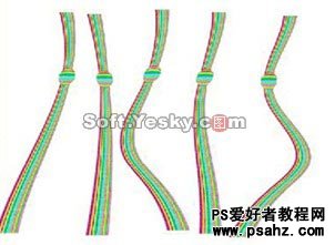 PS滤镜特效教程：制作毛线制品的彩色围巾