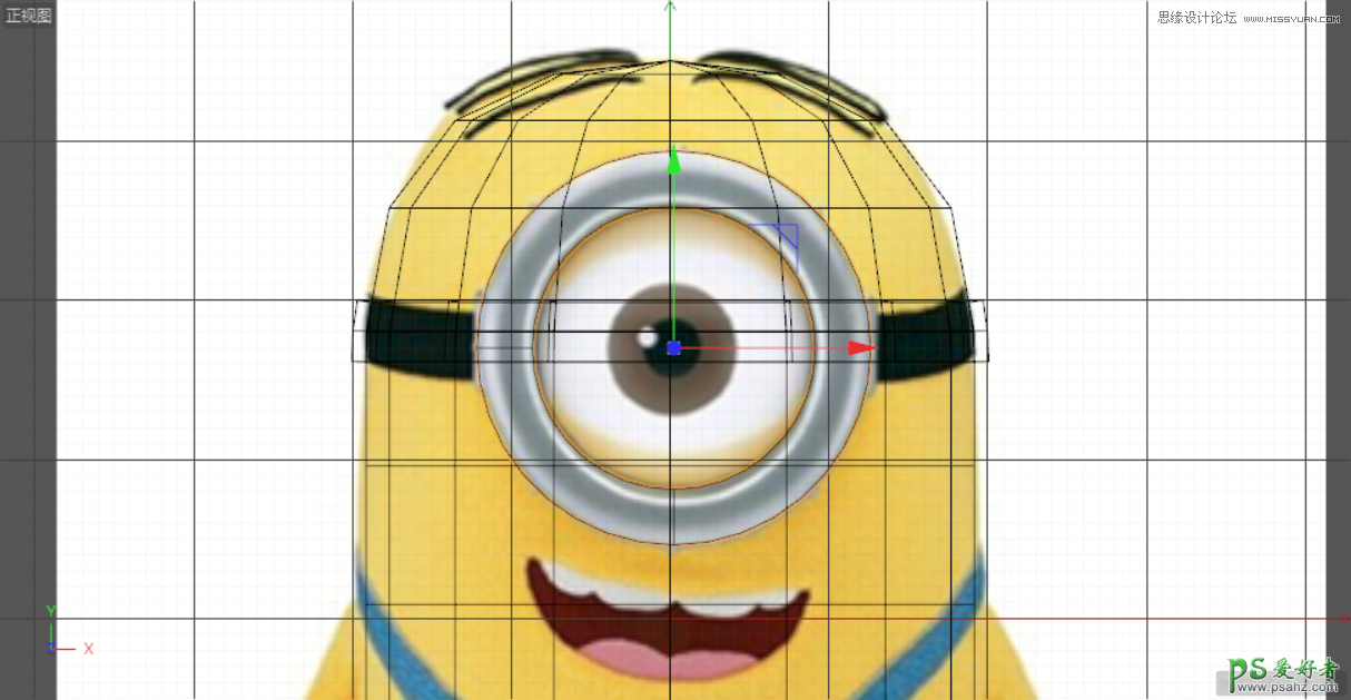 C4D模型制作教程：手工打造可爱呆萌的小黄人模型图片